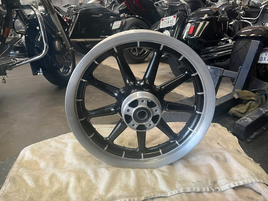 Harley OEM Rear Wheel 16x3 Wagon 9 Spoke Good Straight Touring Models 1999-2008