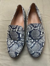 Madewell The Alex Loafer AE239 in Snake Embossed Leather Women's Size 7