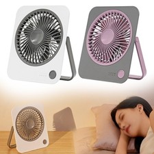 Portable Rechargeable Desk Fan with 1200mAh Battery for Camping and Travel