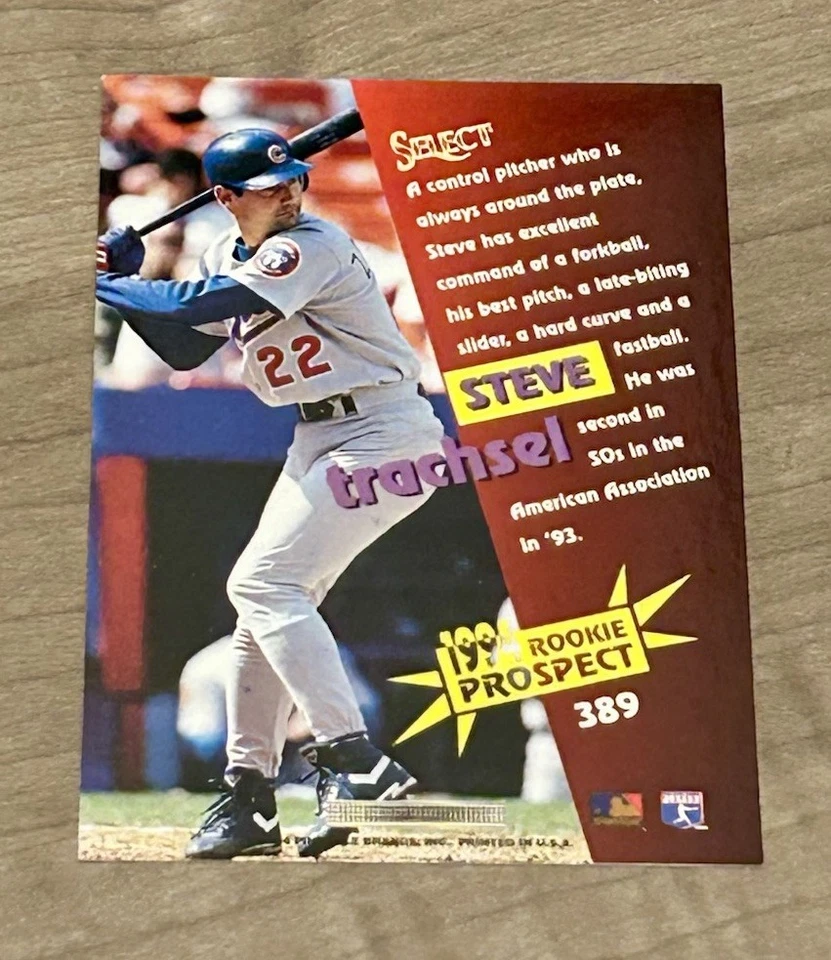 Steve Trachsel 1994 Score Select Rookie Prospect Signed Autograph AUTO RC TTM - Image 2 of 3