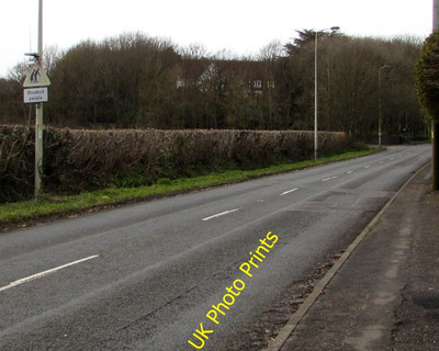 Photo 6x4 Warning sign - Disabled People near Porthcawl The triangular si c2016