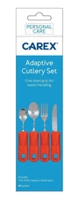 Carex Adaptive Utensils, Built Up Utensils for Adults, Silverware for Parkins...