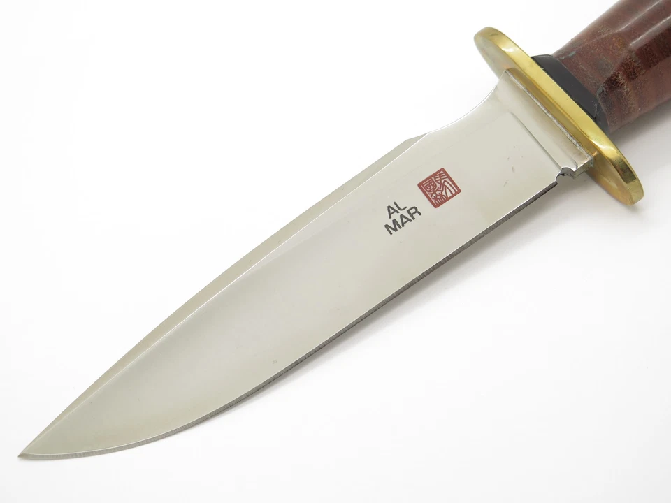 Vintage Al Mar 4020 Grunt II Seki Japan Fixed Blade Combat Fighter Knife - Image 4 of 4