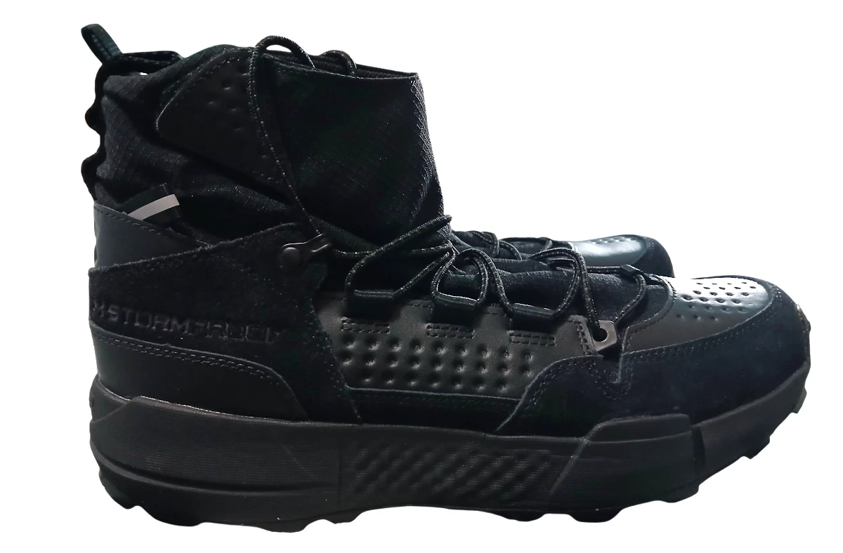 Under Armour Charged Loadout Trek WP Black Waterproof Men Shoes Boot 3027681-002 UNDER ARMOUR MENS CHARGED LOADOUT WATERPOROOF BLACK TACTICAL  main image 4
