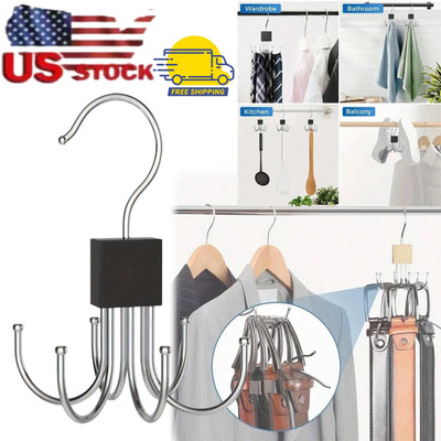 1 pcs Hanger Belt Organizer Rack Space Saving Closet Organizer Hooks for Home US