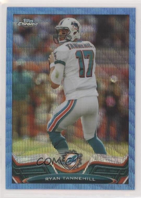 2013 Topps Chrome Blue Wave Refractor Ryan Tannehill #176 2s1