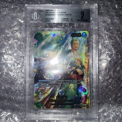 Roronoa Zoro SP PRB02-006 OP14 One Piece TCG BGS 9 Low Pop Beckett Slab 