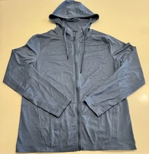 5.11 Tactical Full Zip Men Medium Blue Physical Training Ready Sweatshirt Hoodie