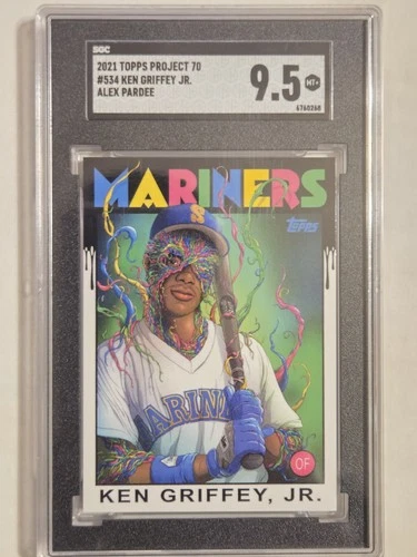 2021 Topps Project 70 Ken Griffey Jr Card #534 By Alex Pardee SGC 9.5 MT+