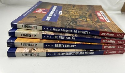 A History of US   4 Book Bundle by Joy Hakim: (books 3,4,5,7)