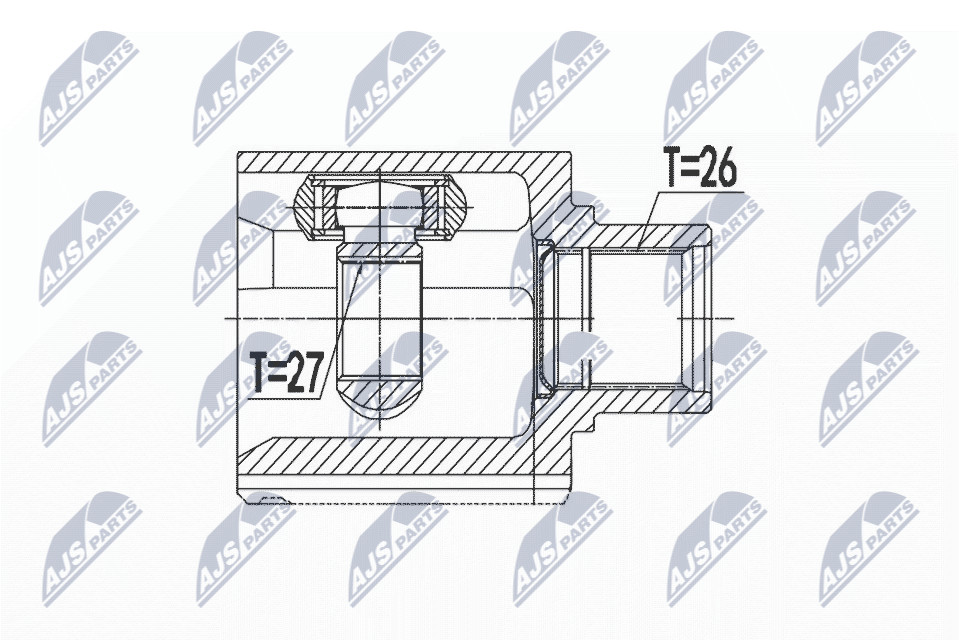 N.T.Y. NPW-VW-076.NTY Joint Kit, drive shaft for VW