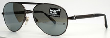 MONTBLANC MB458S 08C Shiny Gunmetal Mens Mirror Sunglasses 60-16-140 B:49