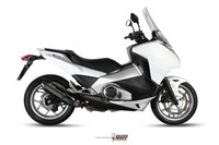 Mivv Suono Auspuff Schwarz Passend FüR Honda Integra 700 2012-2013