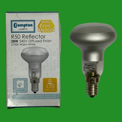 2X 28W (=40W) Ampoule Rétroprojecteur Halogène R50 Crompton Lampe Lava SES E14 - Photo 1/3