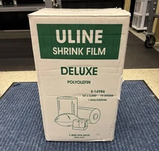 Uline S-14986 Deluxe Polyolefin Shrink Film Roll - 75 gauge, 16" x 3,500' - NEW