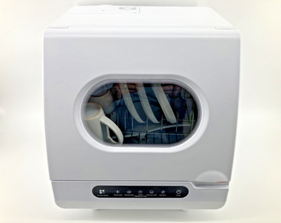 AMONSEE  Countertop Dishwasher, 5 Washing Programs