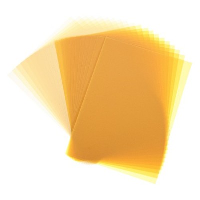 Farbiges Pergamentpapier 20 Blatt Orange/Beige 8,3x11,7 für Vellum Paper