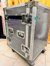 ATA 14U 14 Space Shockmount Rolling Rack Case 1" Foam Recessed Hardware