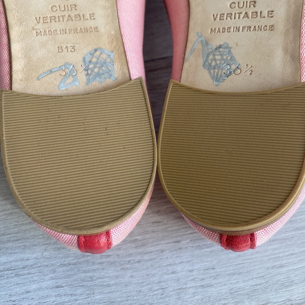 Repetto Cendrillon Red Ballerina Ballet Flats Womens Size Repetto Cendrillon Red Ballerina Ballet Flats Womens Size