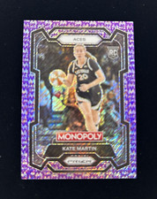 Kate Martin Purple Millionaire Shimmer /50 2024 Prizm Monopoly WNBA #40 Aces RC