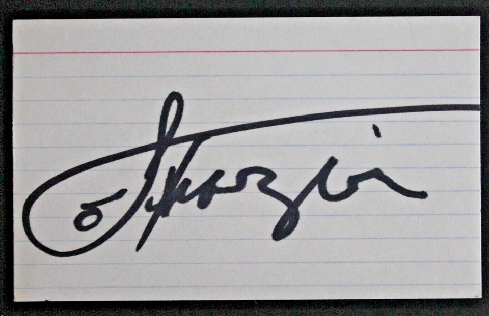 Joe Frazier (d.2011) HEAVYWEIGHT BOXING CHAMP Signed 3x5 Index Card JSA COA - Image 3 of 4