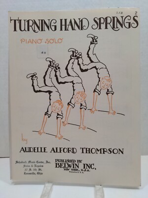 Turning Hand Spring Sheet Music Piano Solo Voice Practice Piece Teacher Kid F3AF