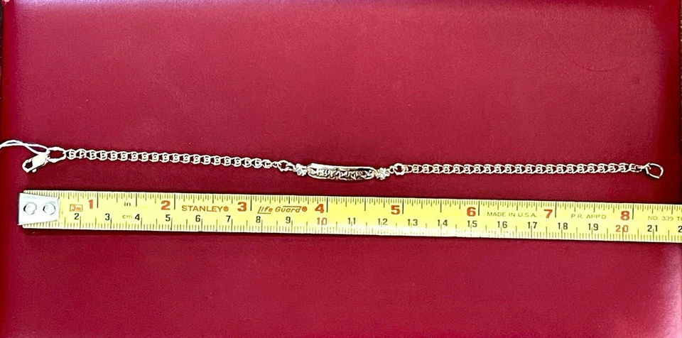 Pulsera Plata con Chapado en Oro 8.5" Bendita Foto 3 de 4