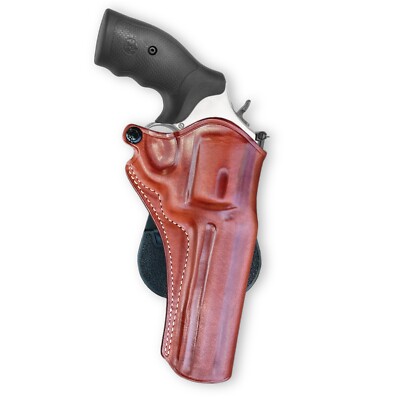 Leather Paddle Holster Fits, S&W Model 686 Plus 357 Mag 7-Shot 6'' Barrel #1511#