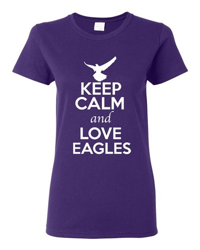 Lustiges Damen-T-Shirt Keep Calm And Love Adler Vögel Tierliebhaber wild - Bild 7 von 11