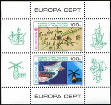 CHYPRE TURC État Autonome Fédéré Bloc-FEuillet N° 4 NEUF** EUROPA
