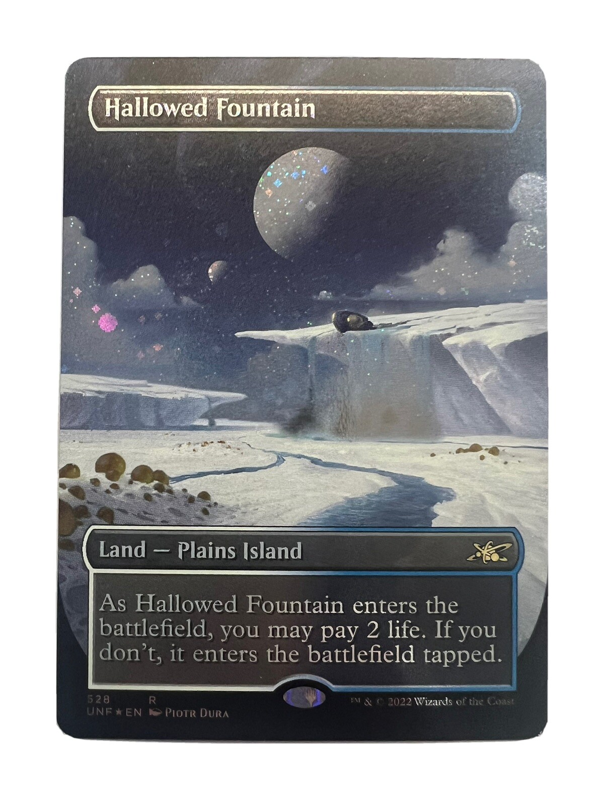 Hallowed Fountain (Borderless) (Galaxy Foil) Unfinity Foil for