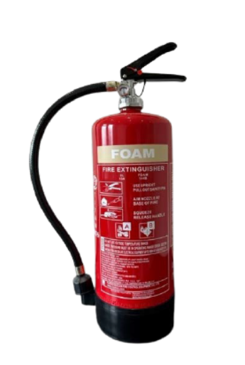 6 LITRE FOAM FIRE EXTINGUISHER CE KITEMARKED + BRACKET, 5 YEAR WARRANTY
