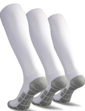 3 Pairs Soccer Socks Knee High Compression for Adults, Youth, Kids, Small, ...