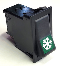 Swf 516.005 Ac Onoff Switch Green Illuminated Snowflake Spst Sustained Rv