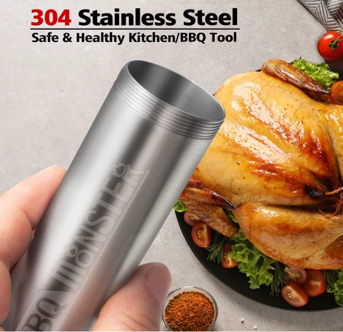 Kit inyector de carne para barbacoa - 4 agujas, 2 oz - para parrilla, ahumador, pavo, pechuga Foto 3 de 4