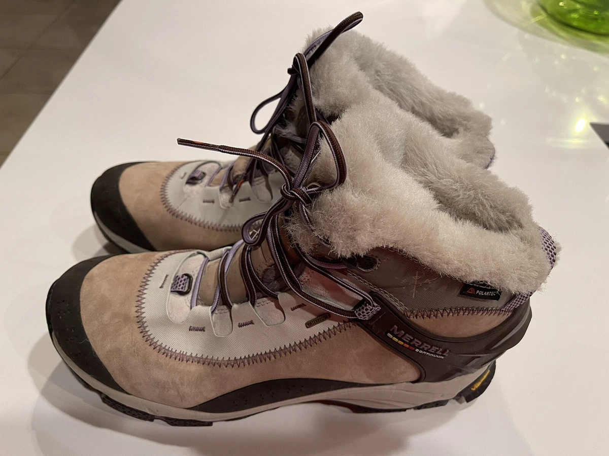 Merrell Polartec Continuum Womens Thermo Arc 6 Waterproof Brindle Size 9. Demo