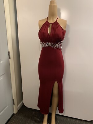 burgundy bodycon maxi dress Asymmetrical One Shoulder / S dark sophistication. Women Junior Burgundy Bodycon maxi Below you'll find
