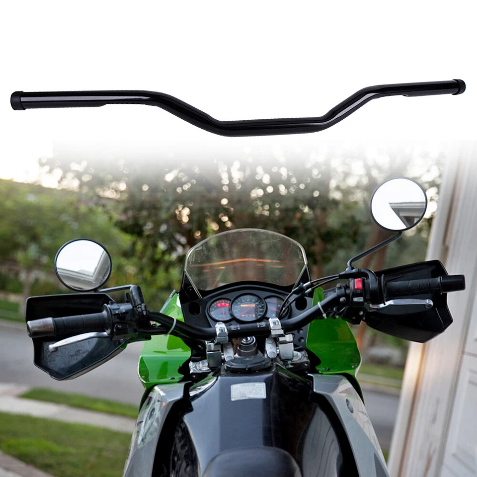 Manillar rastreador de hierro negro de 1" 25 mm barras de arrastre para Harley Sportster XL883 1200 Foto 4 de 4