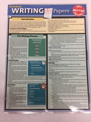 Quick Study Writing A+ Papers GET BETTER GRADES! | eBay