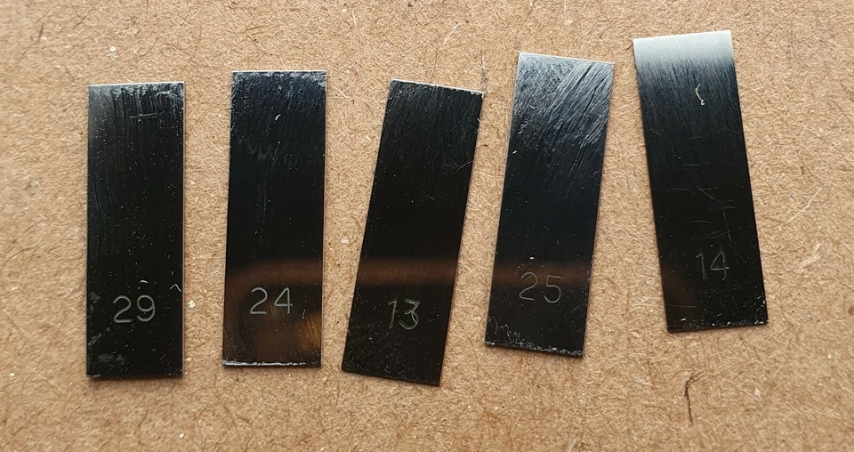 NOS USSR Precision Metric Gauge Block 5x15 mm 0.10-0.29 mm.