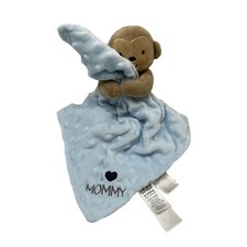 Carters Monkey Lovey Blue Child Of Mine I Love Mommy Security Blanket Rattle