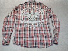 Affliction Men's M Black Premium Live Fast 73 Long Sleeve Button Up Shirt