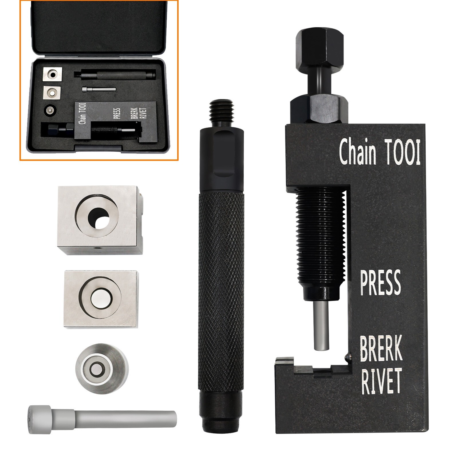 Chain Breaker Rivet Press Tool 08-0470 For 520 525 530 ATV Modification, Black