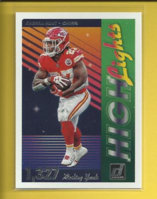 Kareem Hunt 2018 Donruss Highlights Card H-4 Kansas City Chiefs