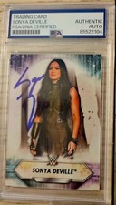 2018 Topps WWE Sonya Deville  RC Signed Autographed Card PSA SLAB