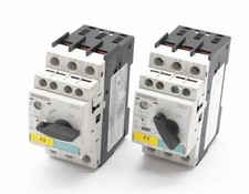 2x Siemens Sirius 3RV1021-0GA15 E:06 circuit breaker including auxiliary switch -used