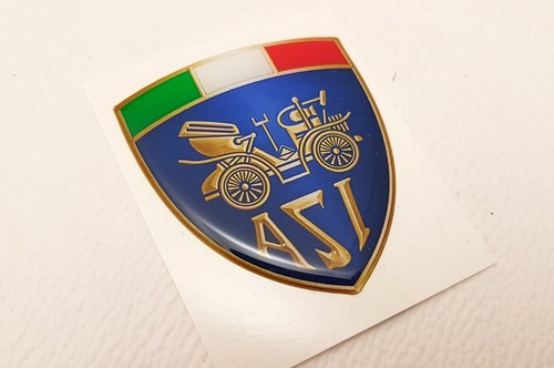 1 ADESIVO resina stemma rilievo 3d - ASI scudetto auto storica epoca youngtimer - Picture 2 of 3
