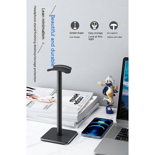 Universal Headphones Stand Holder Head-mounted Gaming Headset Display Bracket - Picture 10 of 19