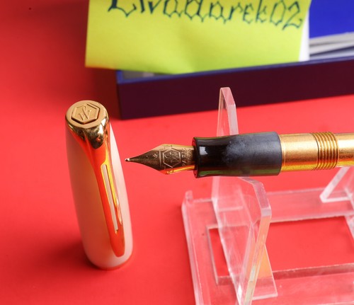Waterman Charleston FP, Ivory Edition, GT, Gold M Nib, Box, Used, RARE - Picture 11 of 14