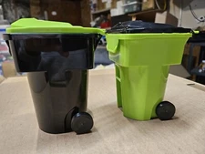 Rehrig Mini Curbside Trash and Recycle Can Gfl Colors  Set 